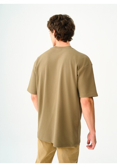 Oversize Erkek Tshirt K.kol Haki