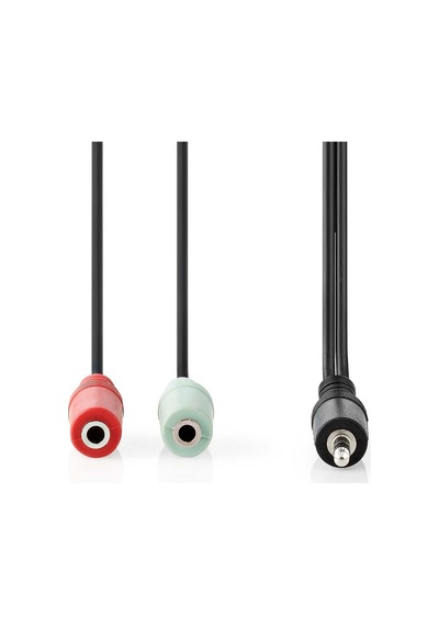 3.5 Mm Erkek - 2x 3.5 Mm Dişi 20cm Çevirici Kablo
