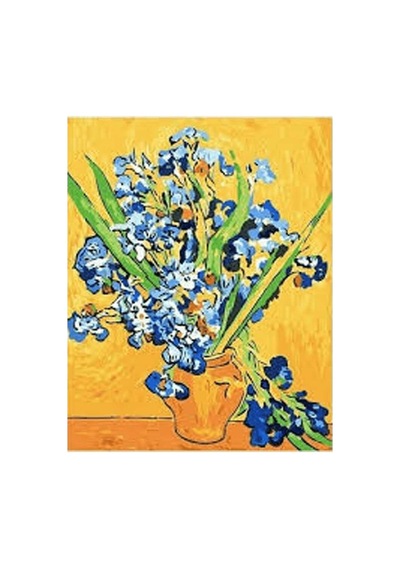 Van Gogh Süsen Sayılarla Boyama Seti - Çerçeveli, 40x50cm