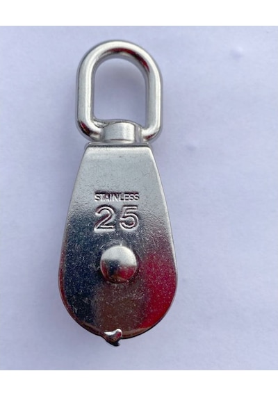 Paslanmaz Krom Tekli̇ Makara 25mm