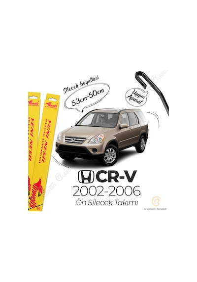 Honda Cr-V Muz Silecek Takımı 2002-2006 İnwells N11.1630