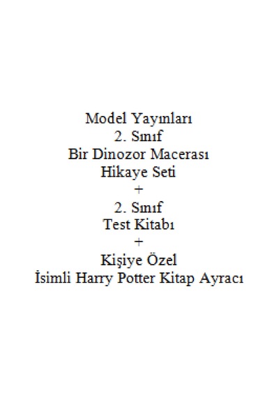 2. Sınıf Hikaye Kitabı Seti Model Yayınları Bir Dinozor Macerası + 2. Sınıf Test Kitabı + Kişiye Özel İsimli Harry Potter Kitap Ayracı