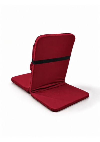 Meditasyon Sandalyesi İlave Yastıklı Backjack Xl Yoga, Nefes, Meditasyon Sandalyesi Duck Kumaş Bordo
