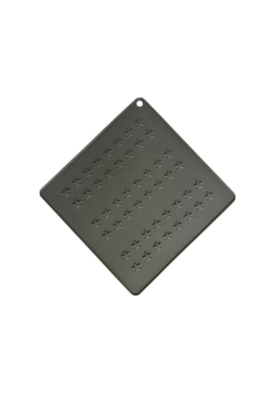 2 Li Siyah Ve Gri Silikon Nihale Seti 16x16 Cm Sıcak Tencere Tava Altlığı Masa Tezgâh Koruyucu Diğer