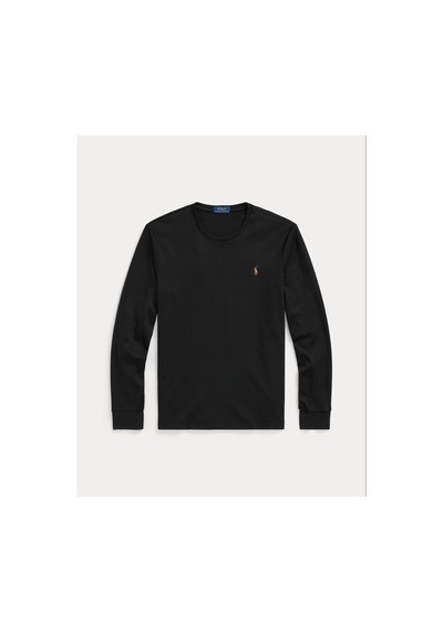 Polo Ralph Lauren Özel Tasarım Regular Kesim Yumuşak Pamuklu Sweatshirt Siyah