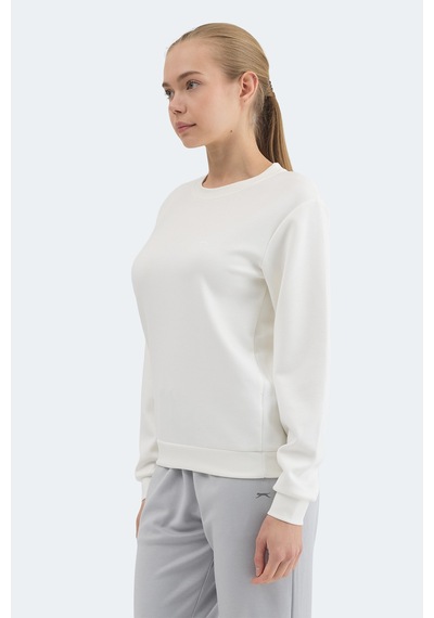 Slazenger Krıstıa I Kadın Ekru Sweatshırt Ekru