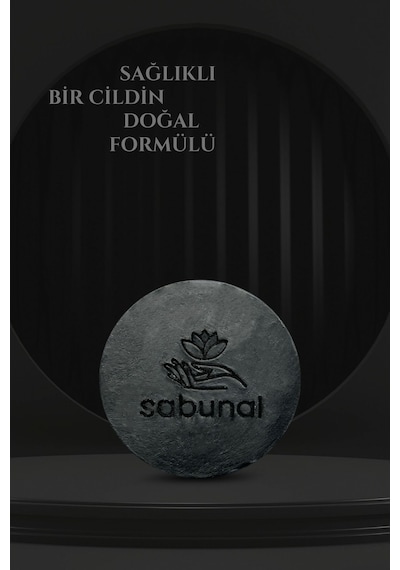 Sabunal Bambu Kömür Sabunu 3 Adet - Siyah Nokta ve Cilt Temizleyici Doğal Sabun