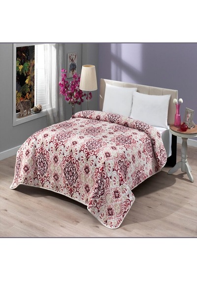 Mink Battaniye Lacasa 1097 Mürdüm Çift Kişilik Mürdüm