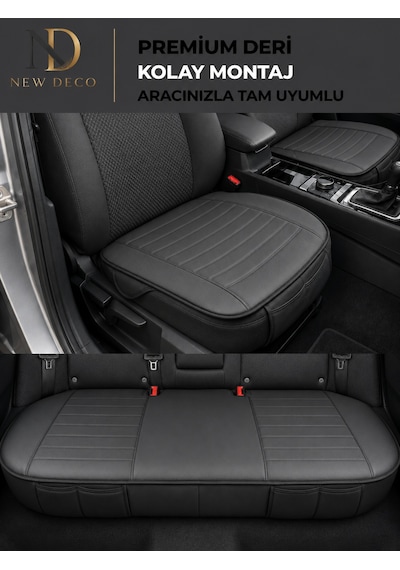 Ford C-max Araçlara Uyumlu Premium Deri 3 Parça Oto Koltuk Minderi Araca Uyumlu 4 Mevsim Kolay Montaj 63475495