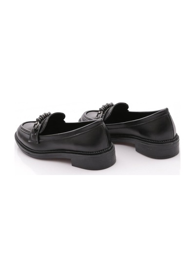 Dgn 2623003 Kadın Tokalı Loafer Ayakkabı Siyah