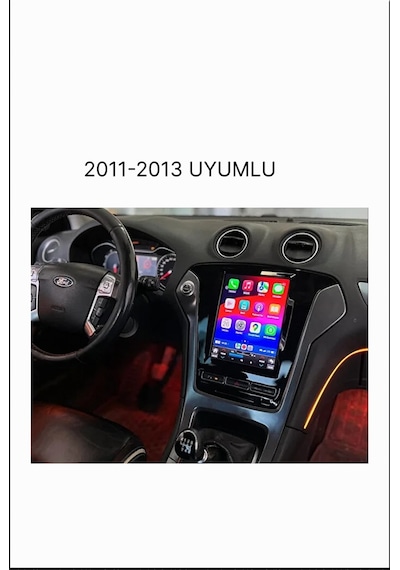 Snp Serisi Ford Mondeo Uyumlu 9.7" Tesla Multimedya Android Teyp 2011-2013 6-128 Gb 9.7''