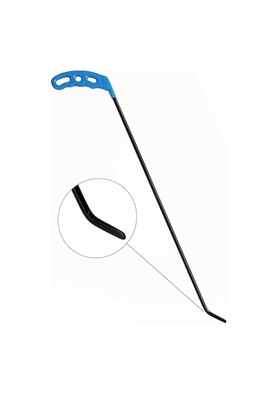 58 Cm 8 Mm Çap Sağlı Sollu Tek Kıvrımlı Sol Boyasız Göçük Düzeltme Çubuğu, Pdr Çubuk - S6-10