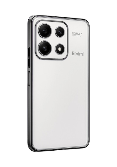 Poco X6 Pro Kılıf Lensli Silikon - Gümüş İtdark39110