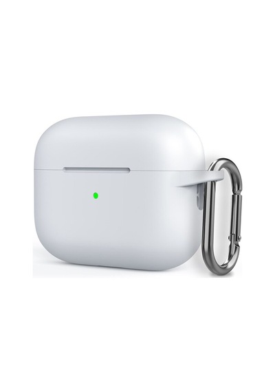 Apple Uyumlu AirPods Pro 2 Kılıf Silikon Mat Kancalı İp Sf16 Bej