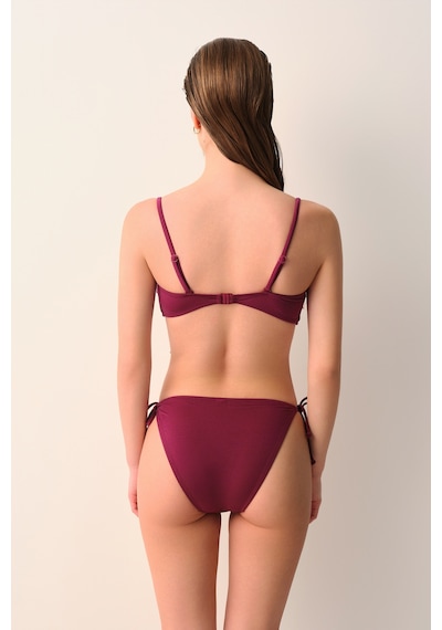 Suwen İnce Bağcıklı Bikini Alt Sbn26991c1283 Vişne