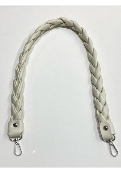 Karantuhafiye Çanta Sapı / Saç Örgü Tekli Çanta Sapı /70 Cm Krem Krem