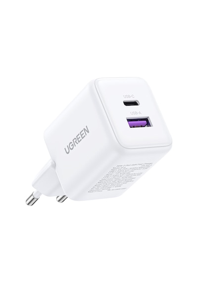 Ugreen 30w 2 Portlu Hızlı Şarj Cihazı Beyaz