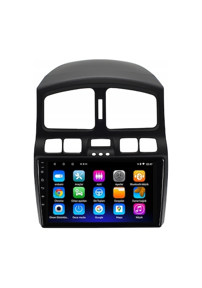 Hyundai Sanata Fe Android Multimedya Sistemi 6-128 Myway 2000-2005 9"
