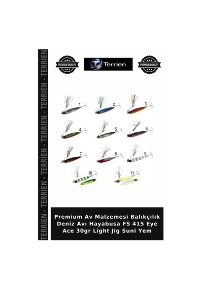 Premium Av Malzemesi Balıkçılık Deniz Avı Hayabusa Fs 415 Eye Ace 30gr Light Jig Suni Yem