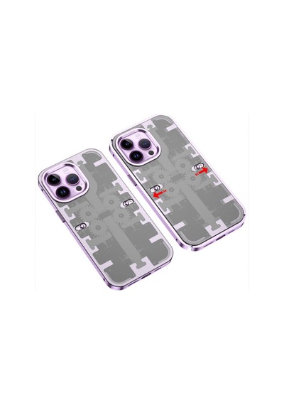 Apple iPhone Uyumlu 13 Pro Kılıf Mekanik Bumper Kapak - Derin Mor Bz8683140603175