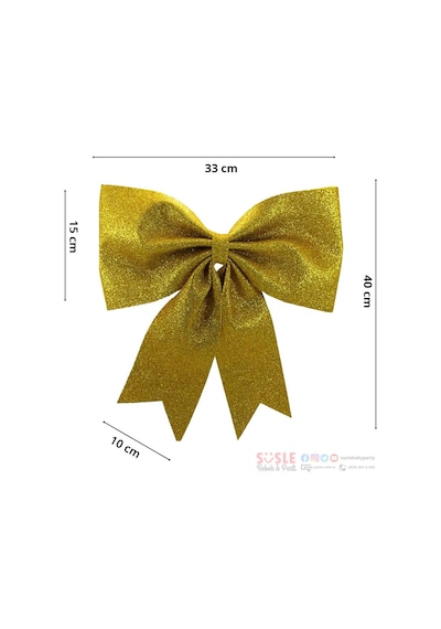 Simli Eva Fiyonk. 40 Cm X 33 Cm - Altın