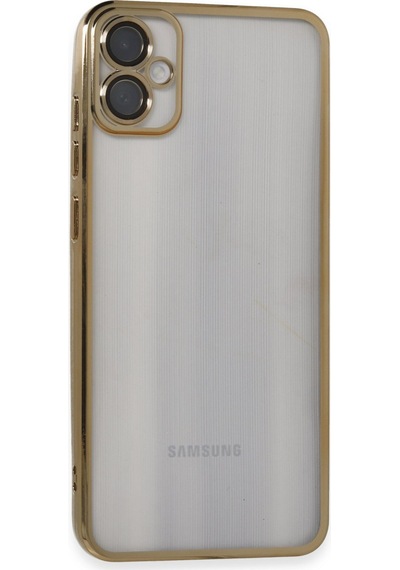 Samsung Galaxy  Uyumlu,  A05 Kılıf Razer Lensli Silikon - Gold