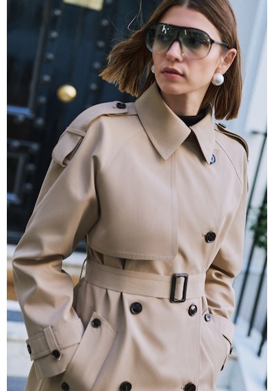 Manuka North Tasarım Kruvaze Trençkot Camel Aw26trc00001-05