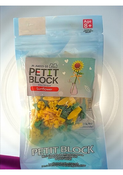 Mini Blok Çiçek Seti Ayçiçeği 89 Parça Sunflower Yapım Oyuncağı