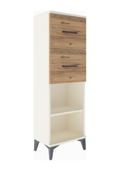 Arges Dolap Tek Raflı 2 Çekmeceli 44x30x134 Aytaşı-çam Aytaşı