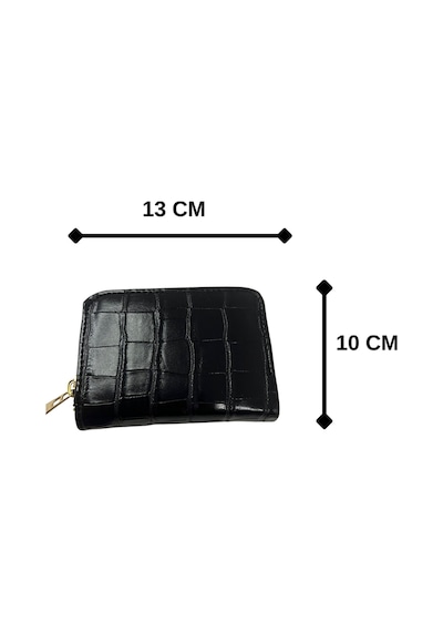 Gk Gamzelirenklerim Luxury Fashıon&accessorıes Mini Cüzdan Kartlık Tek Gözlü Fermuarlı Rugan Suni Deri Bordo