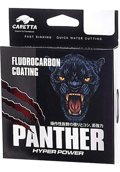 Caretta Panther 150mt Fluorocarbon Coating Misina 0.28