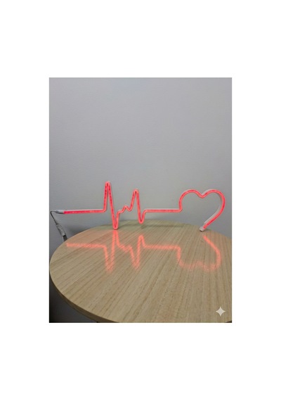 Kalpli Neon Led Kırmızı