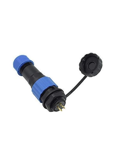 Sd16 4 Pin 16Mm Su Geçirmez Konnektör Takımı - Panel Tipi