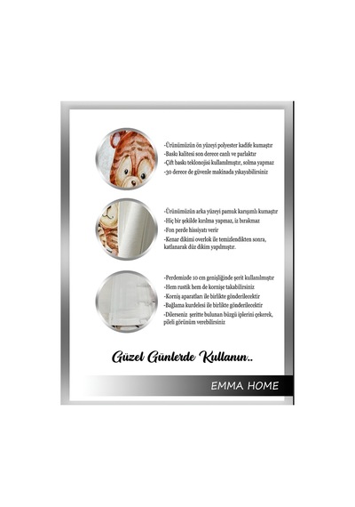 Çocuk Odası Fon Perde Renkli 704262430