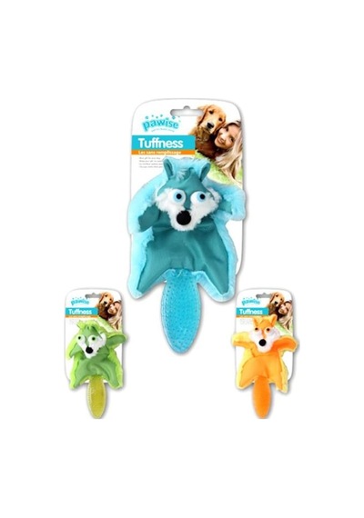 Pawise Funky Tail Tilki 34 CM Peluş Köpek Oyuncağı Çok Renkli