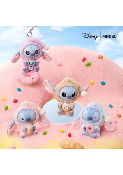 Lisanslı 2 Adet Stitch Peluş Askılı Anahtarlıklı Kutulu Sürpriz Model Blind Box Stiç Çok Renkli