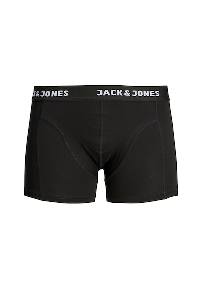 Jack & Jones Erkek 3'lü Düz Renk Boxer Paketi Black Siyah