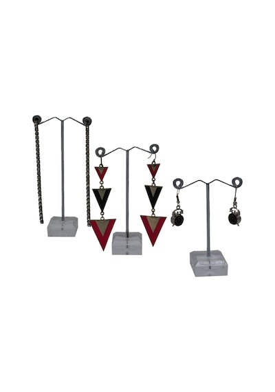 Küpe Standı Metal Mini 3'lü Set Çok Renkli
