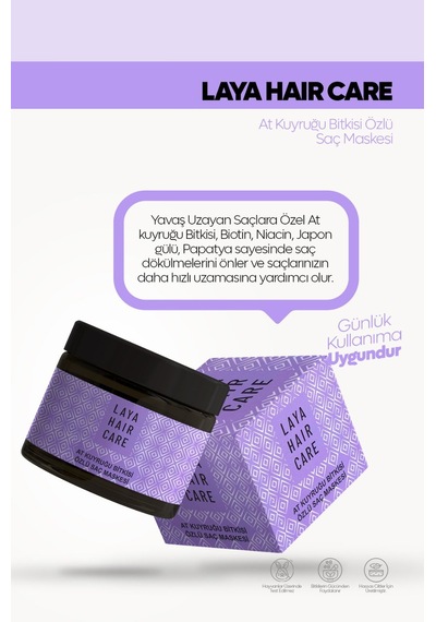 Laya Hair Care At Kuyruğu Saç Maskesi 250 ML