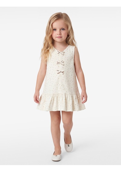 Koton Dresses Ekru Desenli 7wmg80027aw