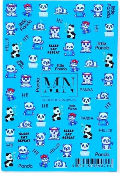 Nail Art Slider Stiker Kalpler Ve Aşk W25
