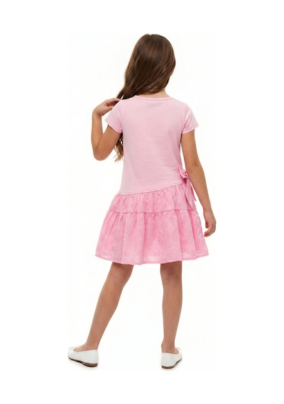 Toontoy Kids Toontoy Kız Çocuk Regular Fit Bisiklet Yaka Fiyonk Detaylı Brode Etekli Kısa Kollu Elbise 25050 Pembe Toontoy Kids Toontoy Kız Çocuk Regular Fit Bisiklet Yaka Fiyonk Detaylı Brode Etekli Kısa Kollu Elbise 25050 Pembe