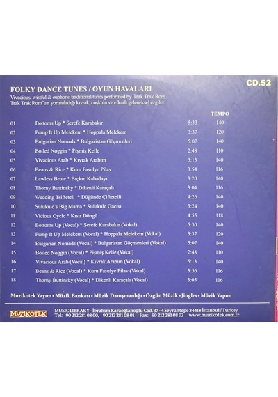 Müzik Cd'sidir Plak Değildir Cd Folky Dance Tunes Oyun Havaları