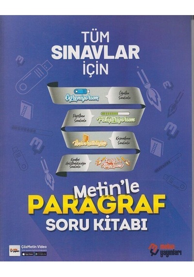 Tüm Sınavlar İçin Metinle Paragraf Soru Kitabı Metin Yayınları