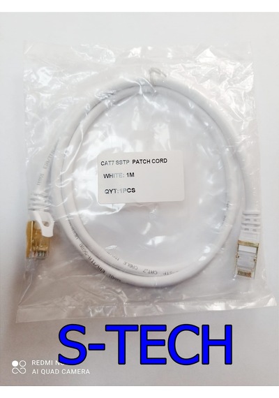 S-Tech Sstp Cat 7 - Cat 6A / 1 Metre Pach Kablo İnternet