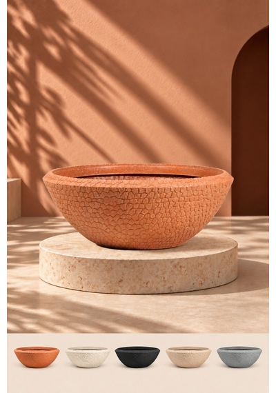 Bostann Dekoratif Saksı - Boho 290 - 157l - Kahverengi
