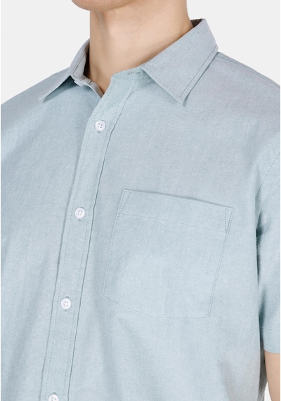 Colin's Colins Regular Fit Shirt Neck Düz Erkek Yeşil Kısa Kol Gömlek Cl1073847 Cl1073847 Q1.v1 Grn Yeşil