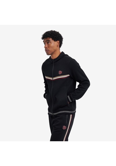 Lescon Siyah Erkek Fermuarlı Kapüşonlu Sweatshirt 26n-1130