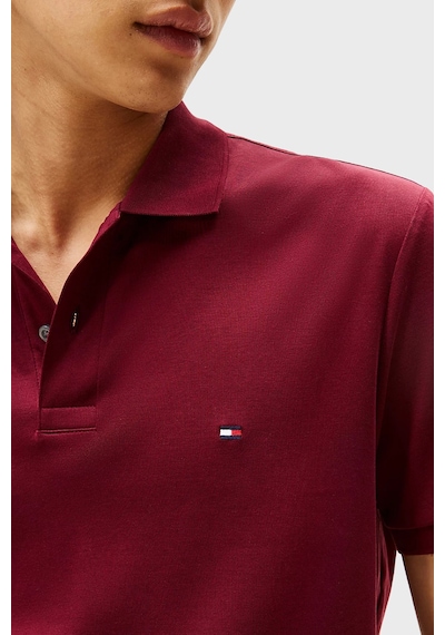 Tommy Hilfiger Erkek Polo Yaka T Shirt Mw0mw39994 Vlp Bordo Bordo