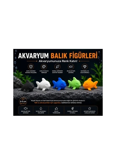 Mini Sevimli Balıklar 5 Adet